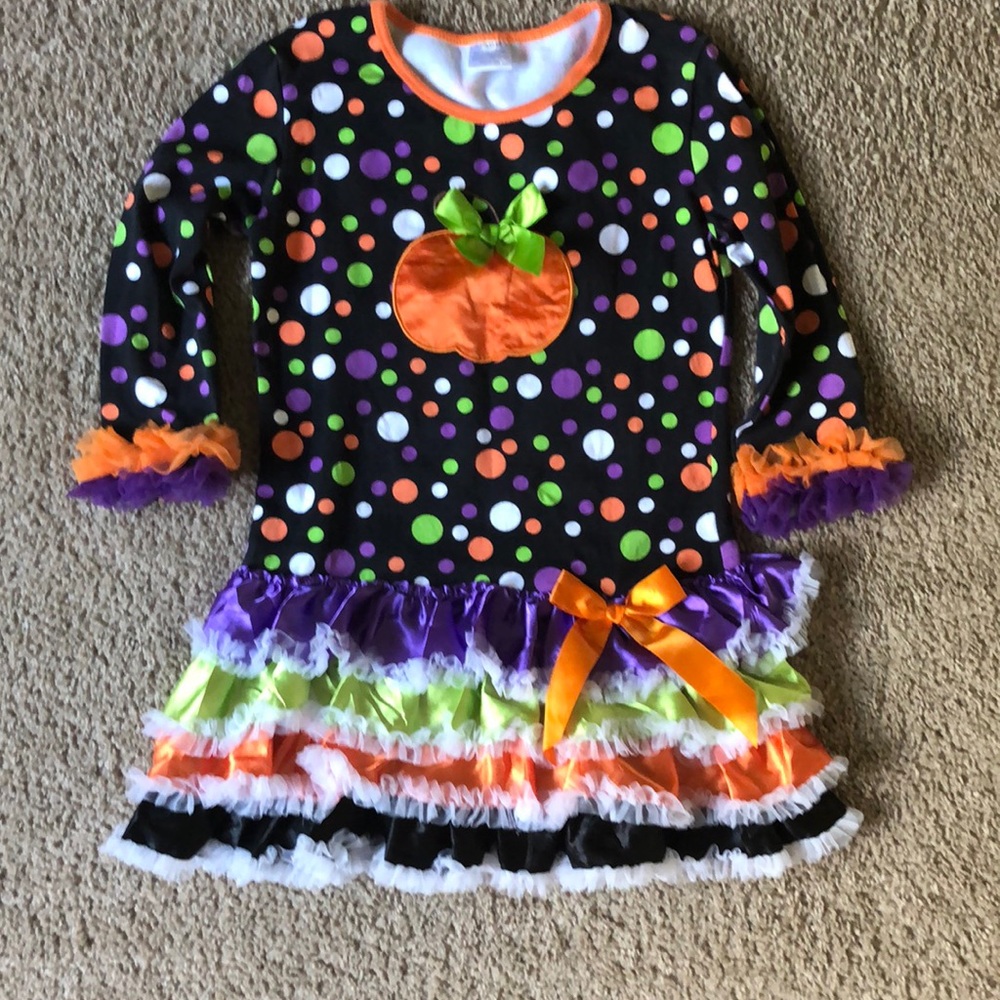 Girls Pumpkin Dress